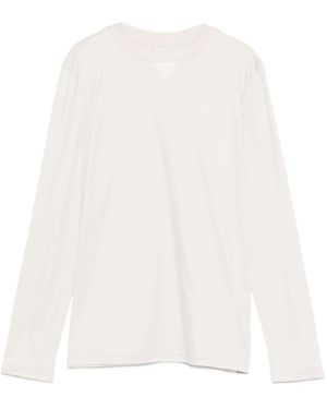 Eleventy Tops ,Katoen Lyocell/Katoenen Sweatshirt - Wit