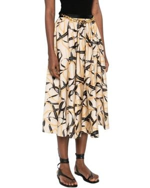 Elisabetta Franchi Midi Skirts - Metallic