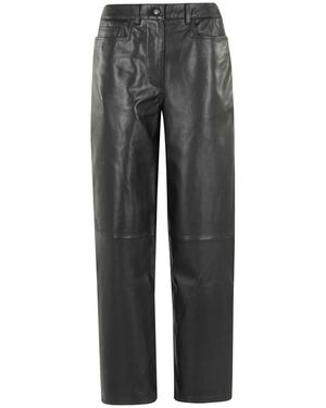 REMAIN Birger Christensen Cocoon Leather Pants - Grijs