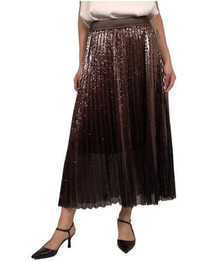 Peserico Midi Skirts - Marrón