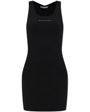 Alexander Wang Logo Kleid - Schwarz
