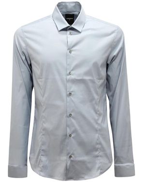 Patrizia Pepe Enigma Sky Slim Fit Hemd - Blau