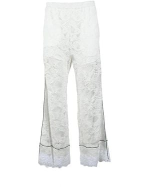 MSGM Wide Pants - White