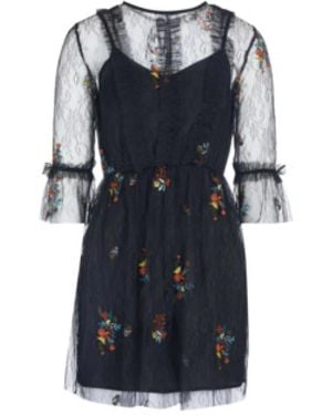 Trussardi Zwarte Jurk Voor Vrouwen - Blauw