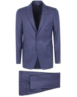 Tagliatore Single Breasted Suits - Blau