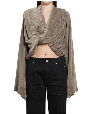 Rick Owens Twist Top - Zwart