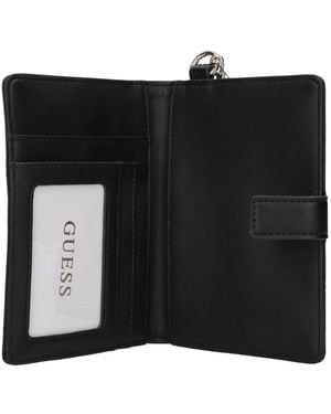 Guess Accessoires ,Zwart ,Leer Paspoorthoesje En Naamkaartje Cadeauset