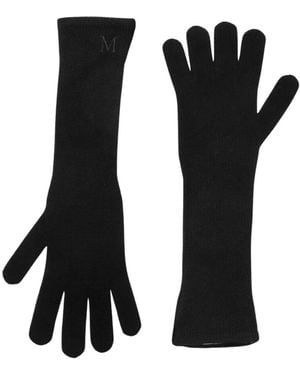 Max Mara Accessoires ,Zwart ,Kasjmier Mmjock Handschoenen