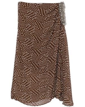 Dries Van Noten Midi Skirts - Brown