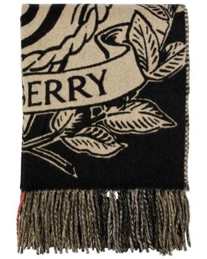 Burberry Stormy Knight Check Schal - Schwarz