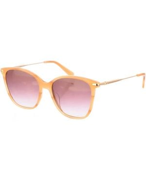 Longchamp Accessoires ,Bruin ,Butterfly Zonnebril Met Acetaat Frame - Roze