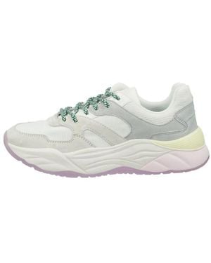 Scotch & Soda Schoenen ,Veelkleurig ,Leer Geitensleren Chunky Sneakers - Wit