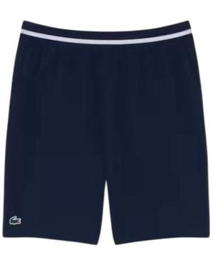 Lacoste Korte Broeken ,Blauw ,Polyester Tennis X Novak Djokovic Shorts