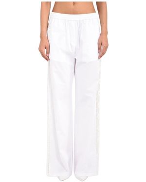 MSGM Wide Trousers - Blanco