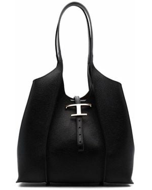 Tod's Leather Tote Bag - Black