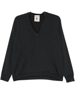 Semicouture Leya V-Hals Trui - Zwart