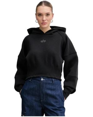 Alpha Industries Sweatshirts & Hoodies Sweatshirts & Hoodies - Zwart