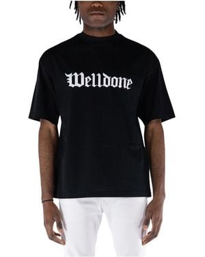 we11done T-Shirts - Zwart