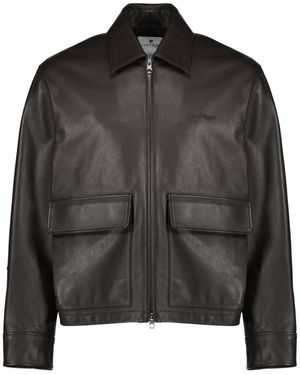 Courreges Leather Jackets - Black