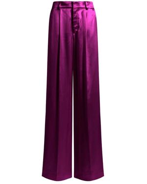 Alberta Ferretti Wide Trousers - Purple