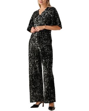 Y.A.S Yaselle 2/4 Pailletten-Jumpsuit - Schwarz