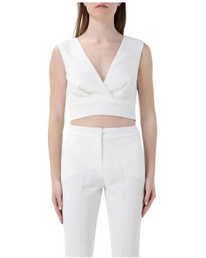 Hanita Sleeveless Tops - Bianco