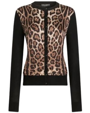 Dolce & Gabbana Truien & Vesten ,Veelkleurig Truien - Zwart