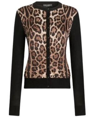 Dolce & Gabbana Truien & Vesten ,Veelkleurig Truien - Zwart