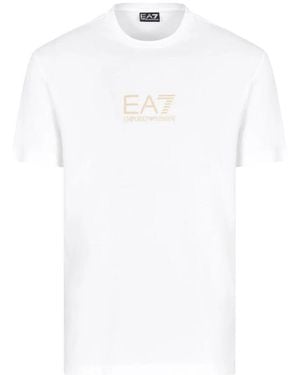 EA7 Kurzarm T-Shirt - Weiß