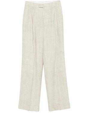 BERWICK 1707 Wide Trousers - Blanco