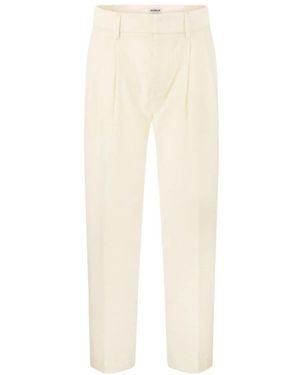 Dondup Straight Trousers - Natural