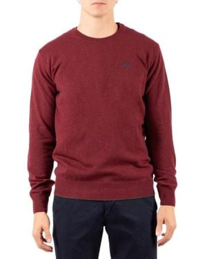 La Martina Round-Neck Knitwear - Rosso