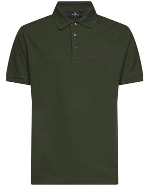 Etro Tops ,Groen ,Katoen T-Shirts En Poloshirts