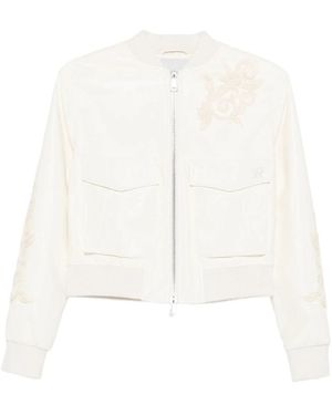 Ermanno Scervino Jassen ,Wit ,Geborduurde Bomberjack