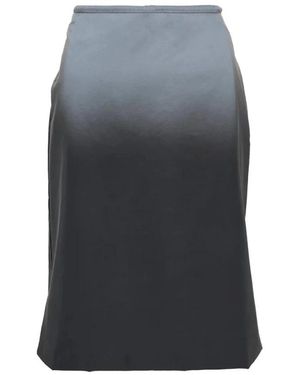 Alexander Wang Reflecterende Midi Rok Met Normale Taille - Grijs