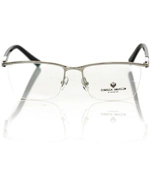 Frankie Morello Clubmaster Metalen Frame Bril - Wit
