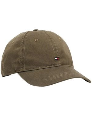 Tommy Hilfiger Weiche 6 Panel Kappe Mit Flagge - Grün