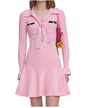 Self-Portrait Short Dresses - Rosa