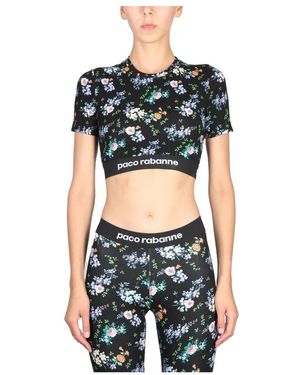 Rabanne Tops ,Veelkleurig ,Top Fantasia Banda Logo - Zwart