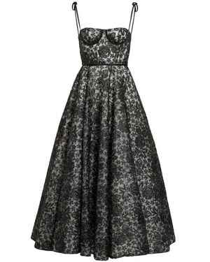 Giambattista Valli Elegante Bloemenjurk Voor Vrouwen - Zwart