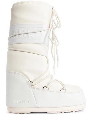 Moon Boot Icon Cream Gummistiefel - Weiß