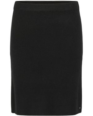 Cream Pencil Skirts - Black