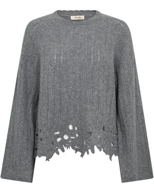 Mos Mosh Round-Neck Knitwear - Gris
