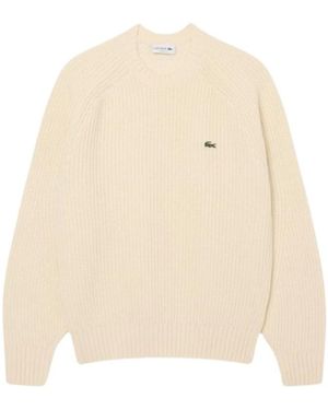 Lacoste Truien & Vesten ,Trui Met Ronde Hals - Naturel