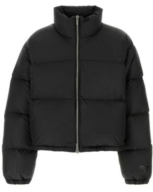 VTMNTS Jassen ,Zwart ,Polyester Zwarte Polyester Donzen Jas