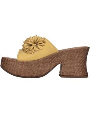 Chie Mihara Heeled Mules - Brown