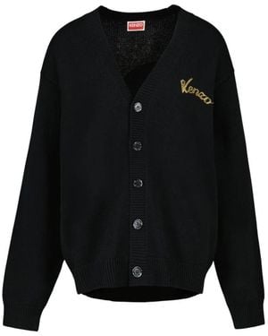 KENZO Jumping Tiger Cardigan - Schwarz