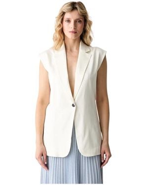 KARL LAGERFELD Vests - Blanco