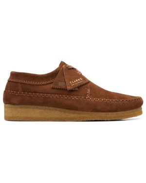 Clarks Weaver Cola Suede - Brown