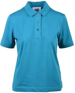 Alpha Studio Polo Shirts - Azul